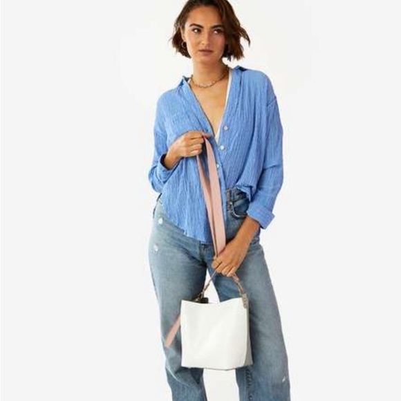 NWOT Summer & Rose Vegan Leather Bucket Bag - Picture 3 of 15